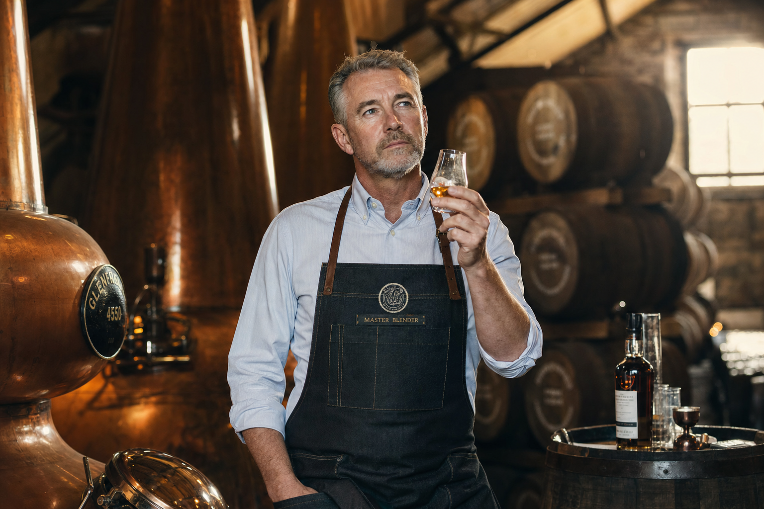 Master blender at the distillery
